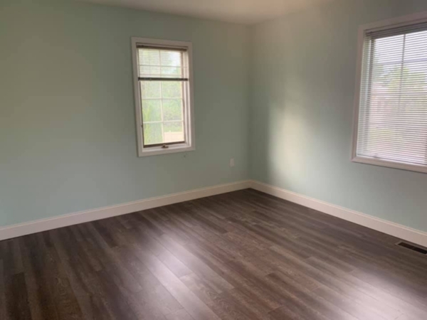 Carpet Removed. New Vinyl Flooring Installed